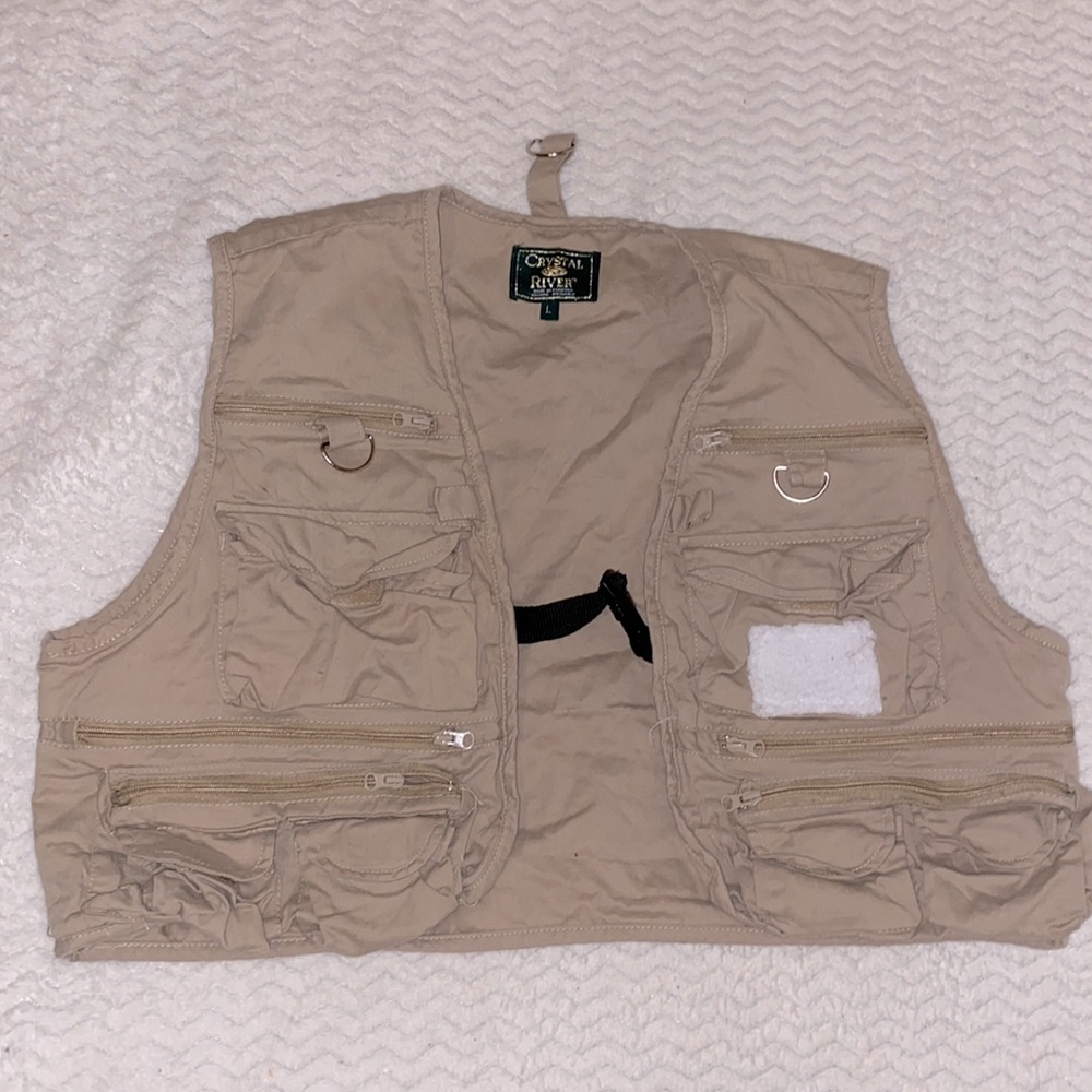 Crystal River Tan Fly Fishing Jacket Brand New